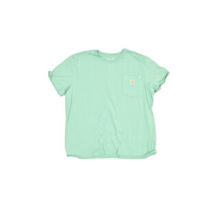Carhartt Loose Fit Women's Size XXL Short Sleeve Pocket T-Shirt Green 103067 G82